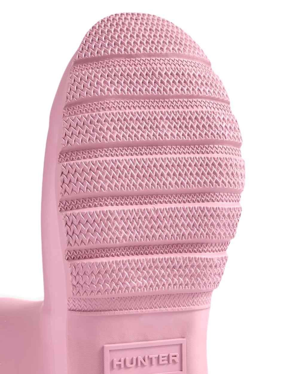 Pink Nectar Coloured Hunter Womens Original Short Wellington Boots on White Background
