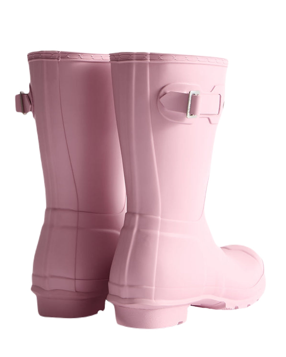 Pink Nectar Coloured Hunter Womens Original Short Wellington Boots on White Background
