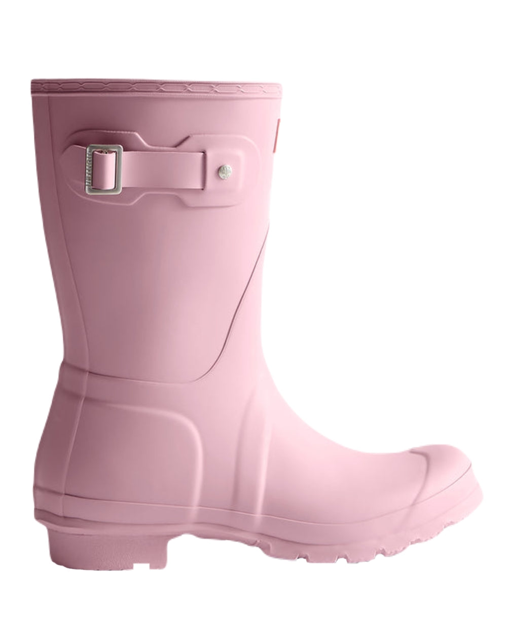 Pink Nectar Coloured Hunter Womens Original Short Wellington Boots on White Background
