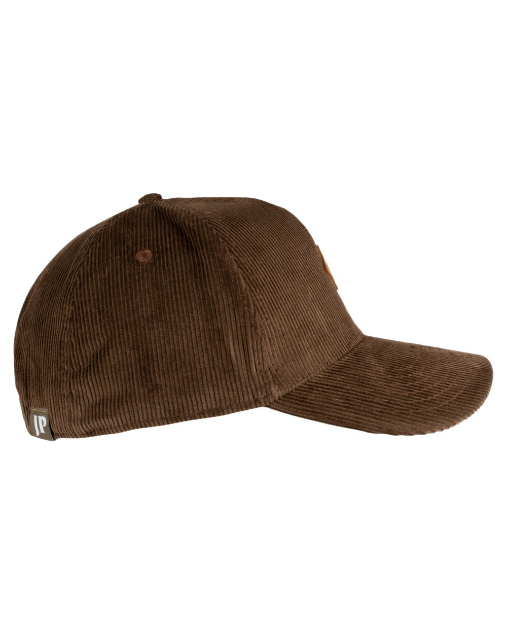 Brown Coloured Jack Pyke Cord Baseball Hat on White Background
