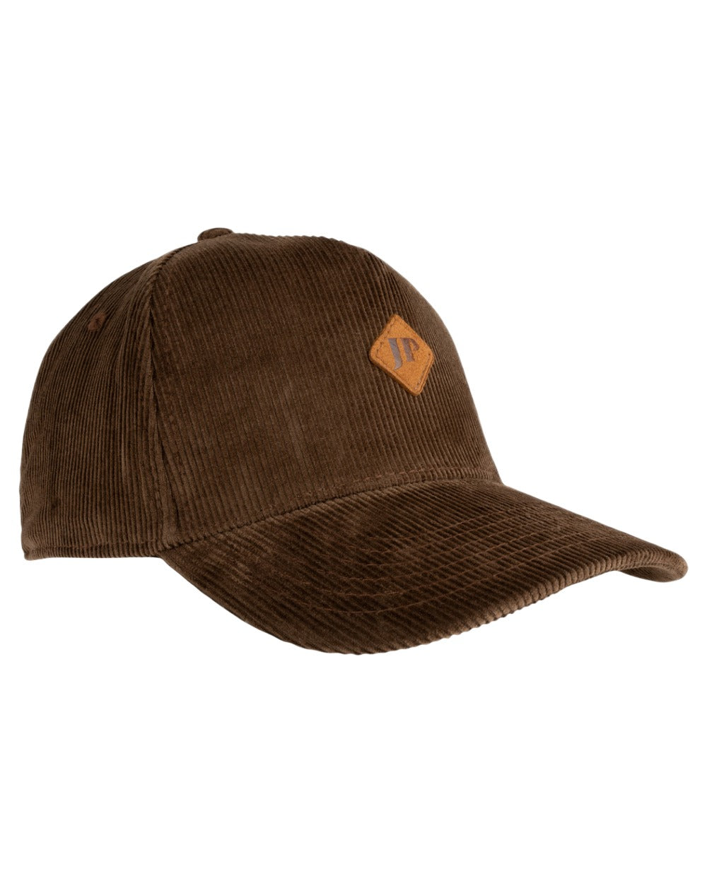 Brown Coloured Jack Pyke Cord Baseball Hat on White Background
