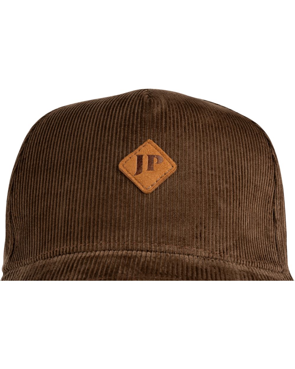 Brown Coloured Jack Pyke Cord Baseball Hat on White Background
