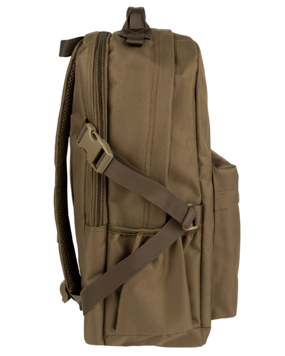 Olive Brown Coloured Jack Pyke Harrier Rucksack On A White Background 