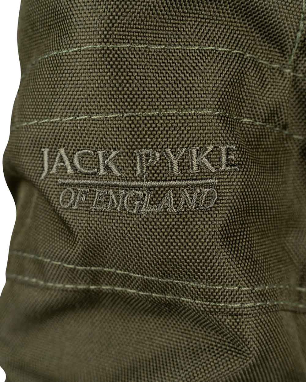 Green coloured Jack Pyke Highline Gaiters on White Background