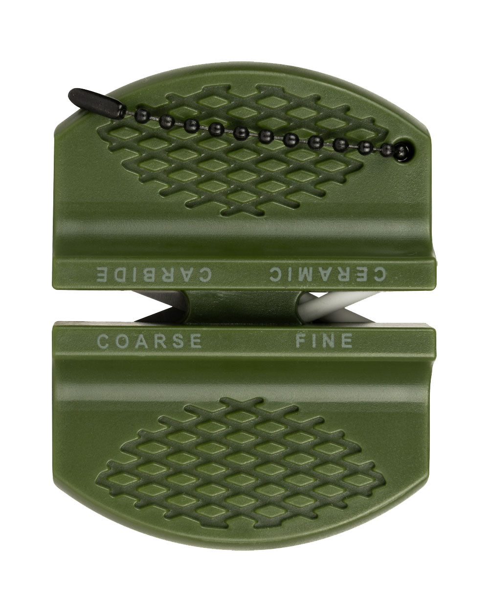 Green coloured Jack Pyke Knife Sharpener on White Background