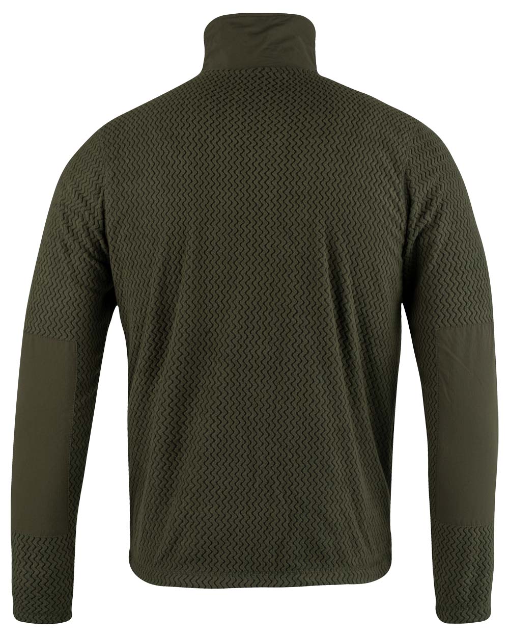 Green coloured Jack Pyke Lightweight Z Fleece Jacket on White Background 
