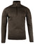 Brown Fleck Coloured Jack Pyke Melange Quarter Zip Fleece On A White Background #colour_brown-fleck