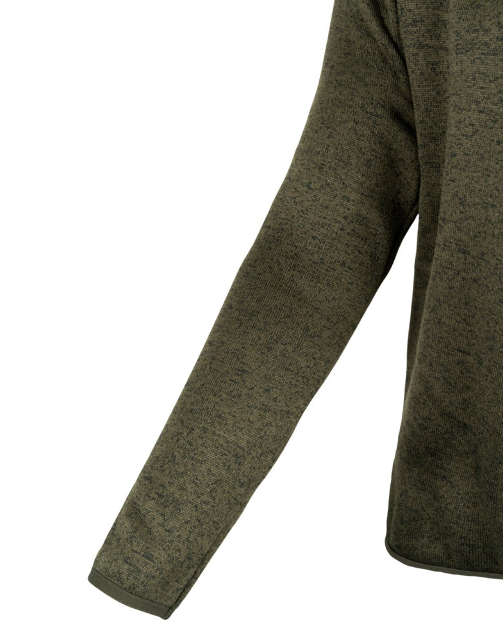 Green Fleck Coloured Jack Pyke Melange Quarter Zip Fleece On A White Background 