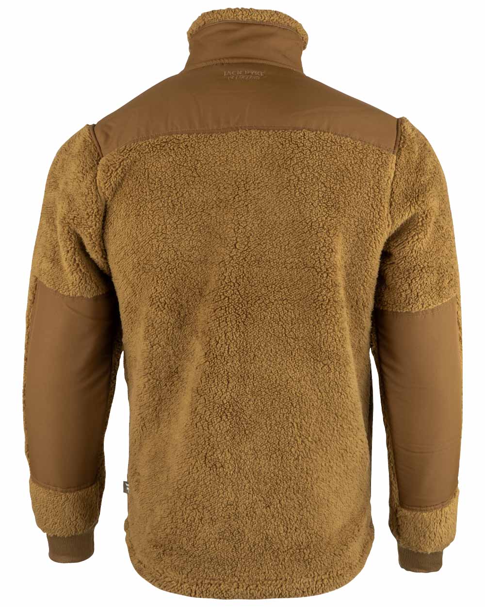 Camel coloured Jack Pyke Sherpa Fleece Jacket on White background 