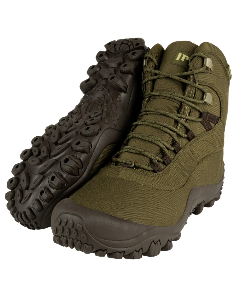 Brown Coloured Jack Pyke Tundra Boots on White Background
