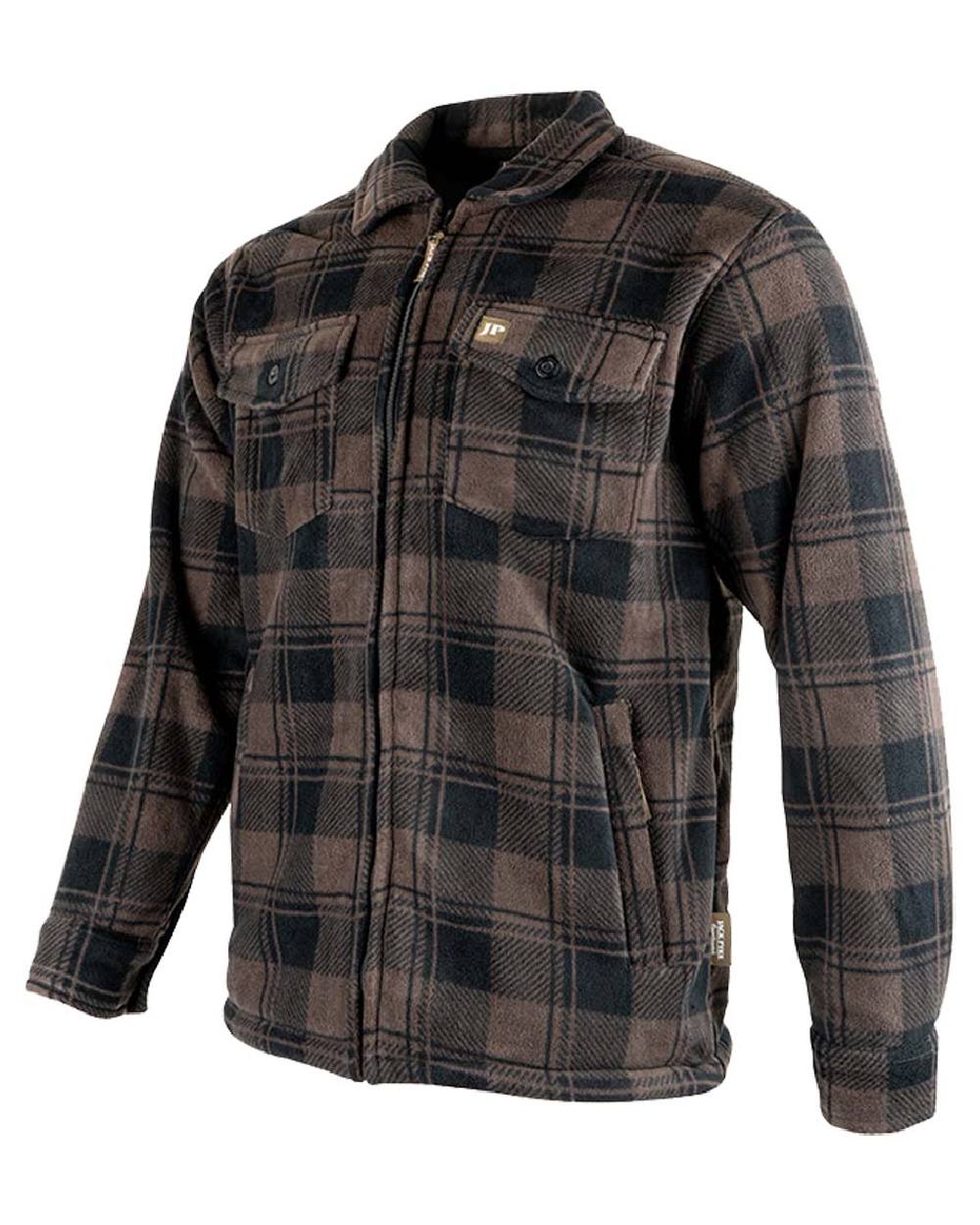 Brown coloured Jack Pyke Tundra Shirt on White Background 