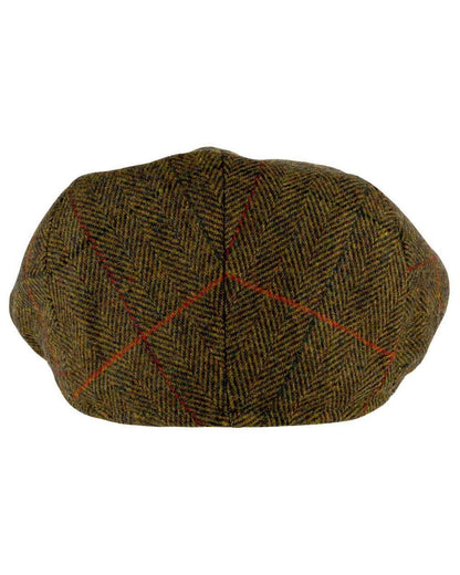 Tweed Brown Coloured Jack Pyke Wool Blend Tweed Flat Cap On A White Background 