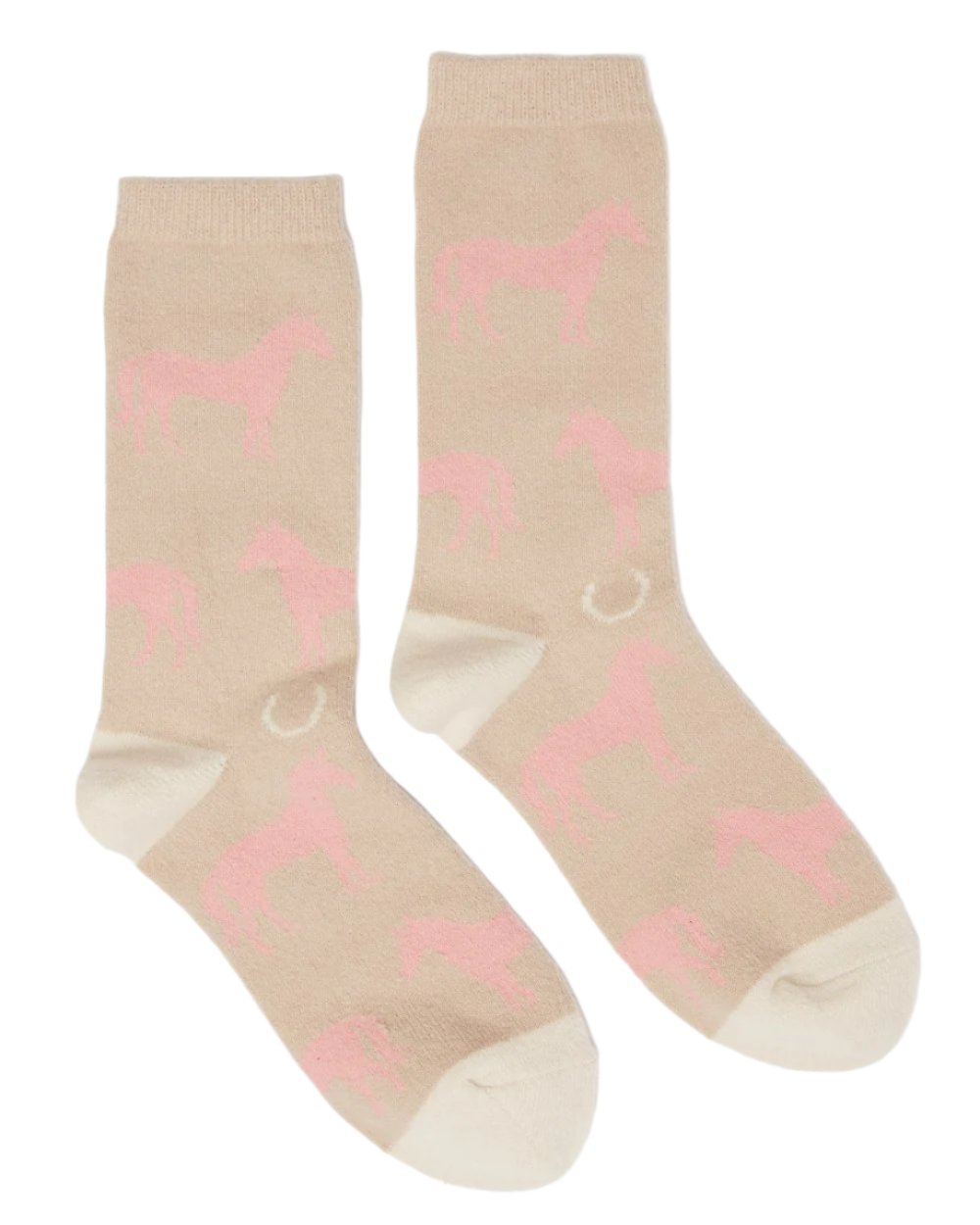 Horse Coloured Joules Amble Icon Socks On A White Background 