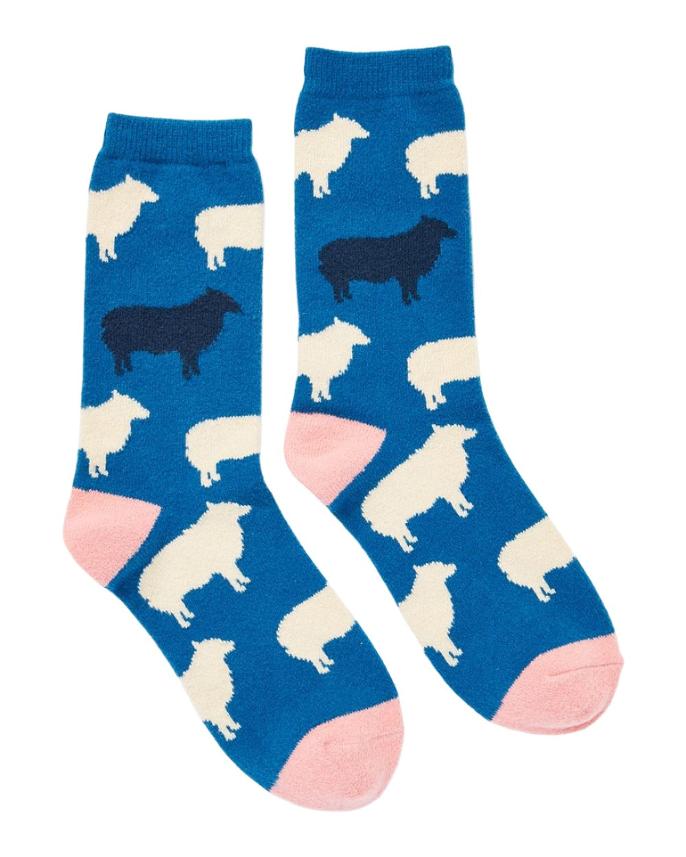 Sheep Coloured Joules Amble Icon Socks On A White Background 