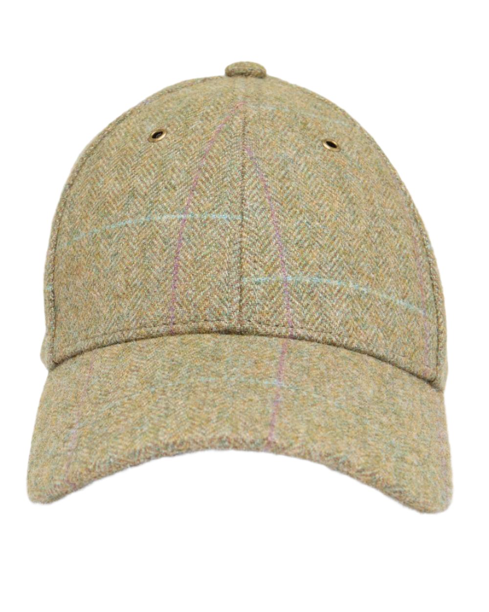 Green Coloured Joules Daley Check Cap On A White Background 