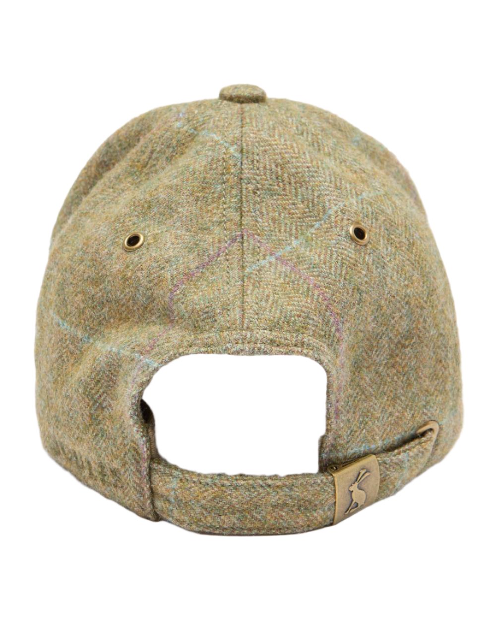 Green Coloured Joules Daley Check Cap On A White Background 