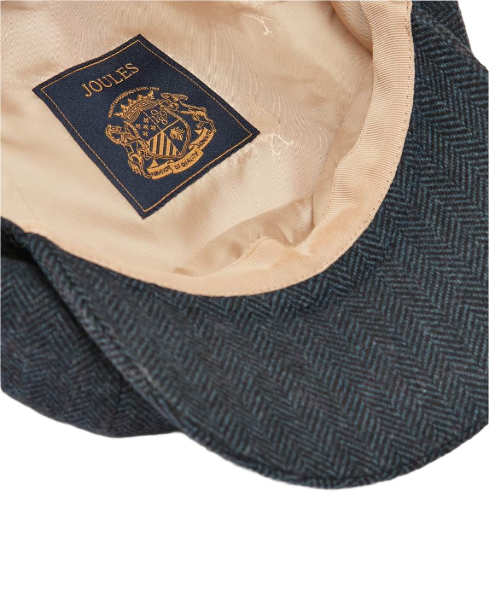 Navy Coloured Joules Elvaston Baker Boy Hat On A White Background 