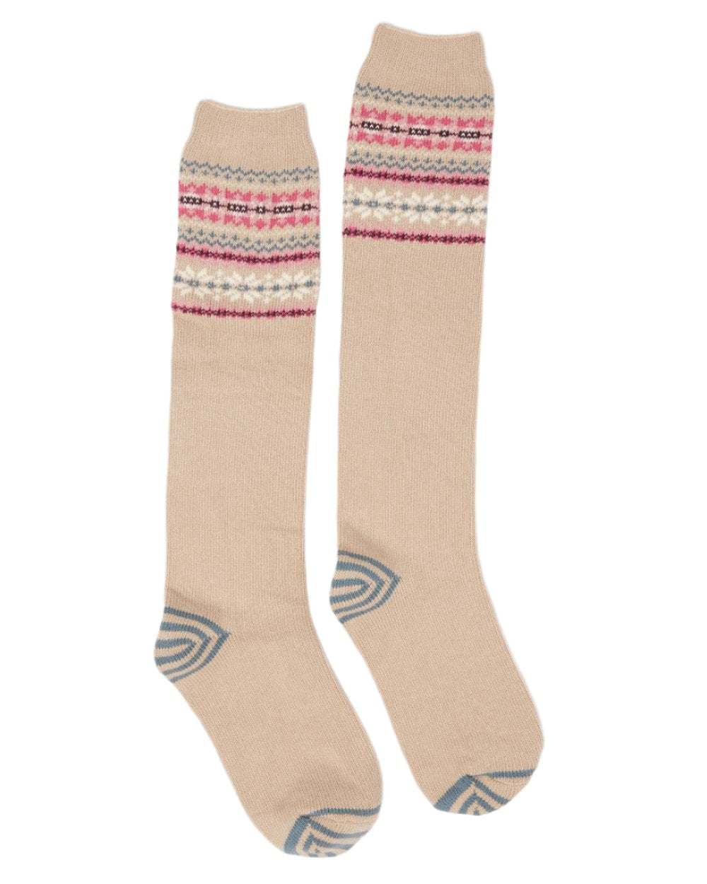 Oat Coloured Joules Wader Welly Socks On A White Background 