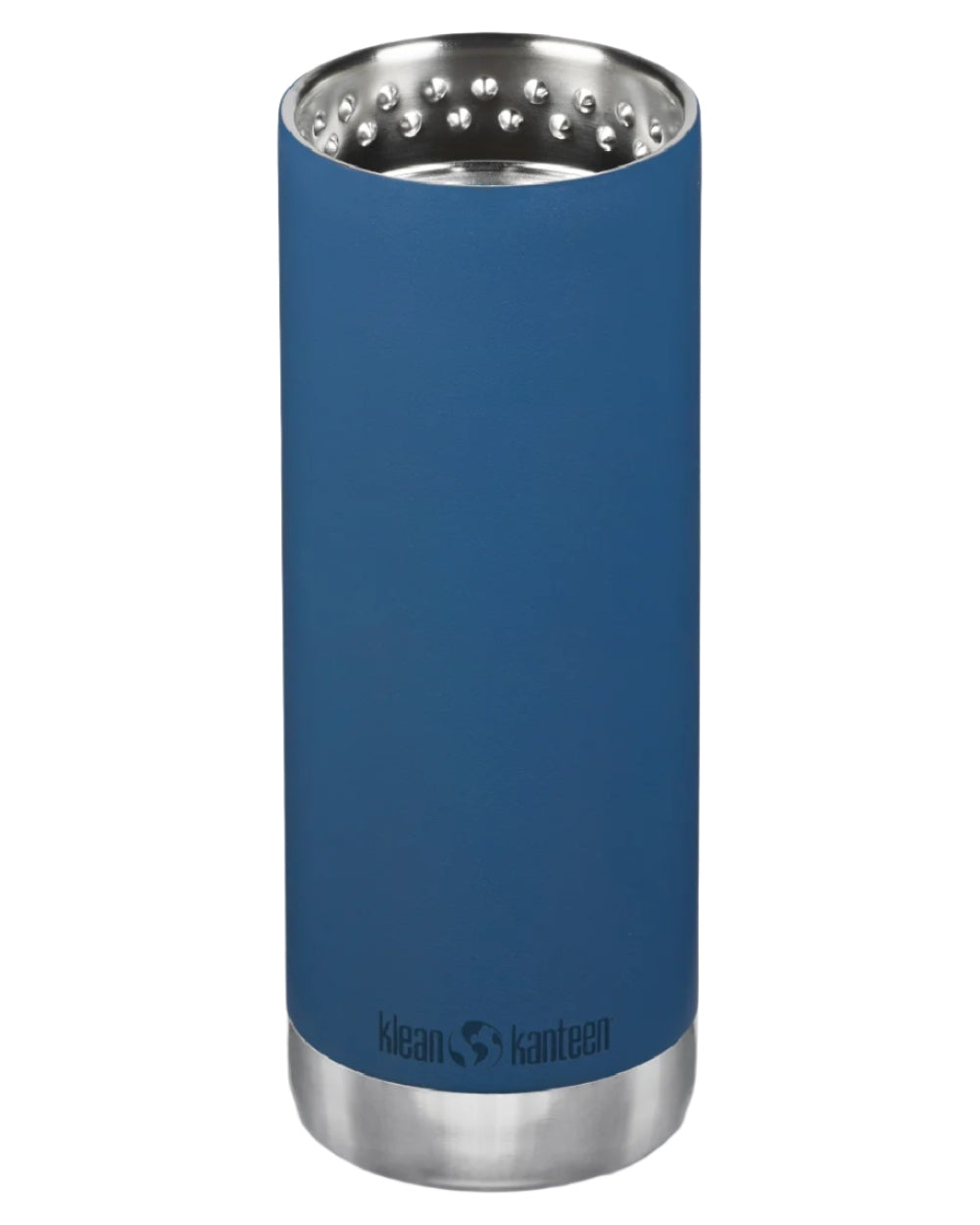 Real Teal Coloured Klean Kanteen Insulated TKWide With Cafe Cap On A White Background 