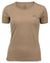 Sand coloured Laksen Shiell Ladies Short Sleeve T-Shirt on White background #colour_sand