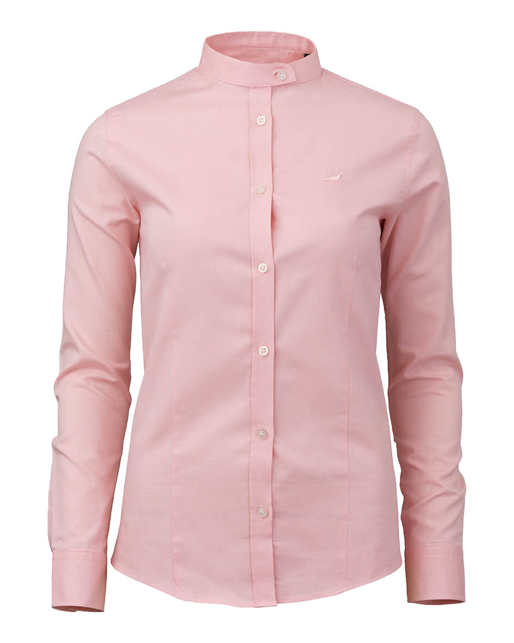 Rosa coloured Laksen Tonbridge Oxford Shirt on White background 