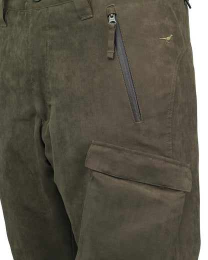 Green coloured Laksen Waterford ISO 80 Primaloft Trousers on White background
