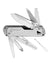 Stainless Steel Coloured Leatherman Free T4 Multi-Tool On A White Background #colour_stainless-steel