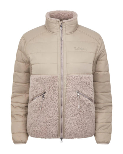 Ash Coloured LeMieux Alissa Hybrid Fleece Jacket On A White Background 