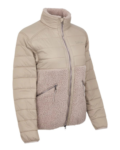 Ash Coloured LeMieux Alissa Hybrid Fleece Jacket On A White Background 