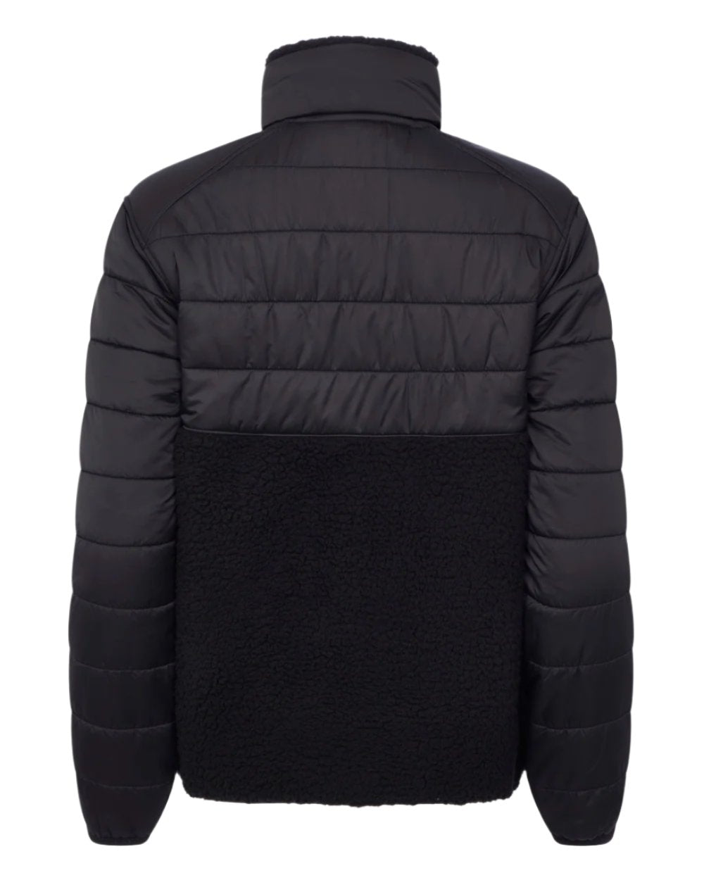 Black Coloured LeMieux Alissa Hybrid Fleece Jacket On A White Background 