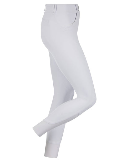 White coloured LeMieux Amara II Breech Knee Grip on white background 