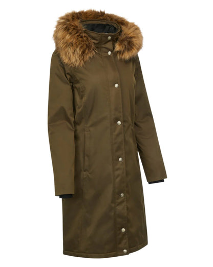 Alpine Coloured LeMieux Anya Waterproof Riding Coat On A White Background 