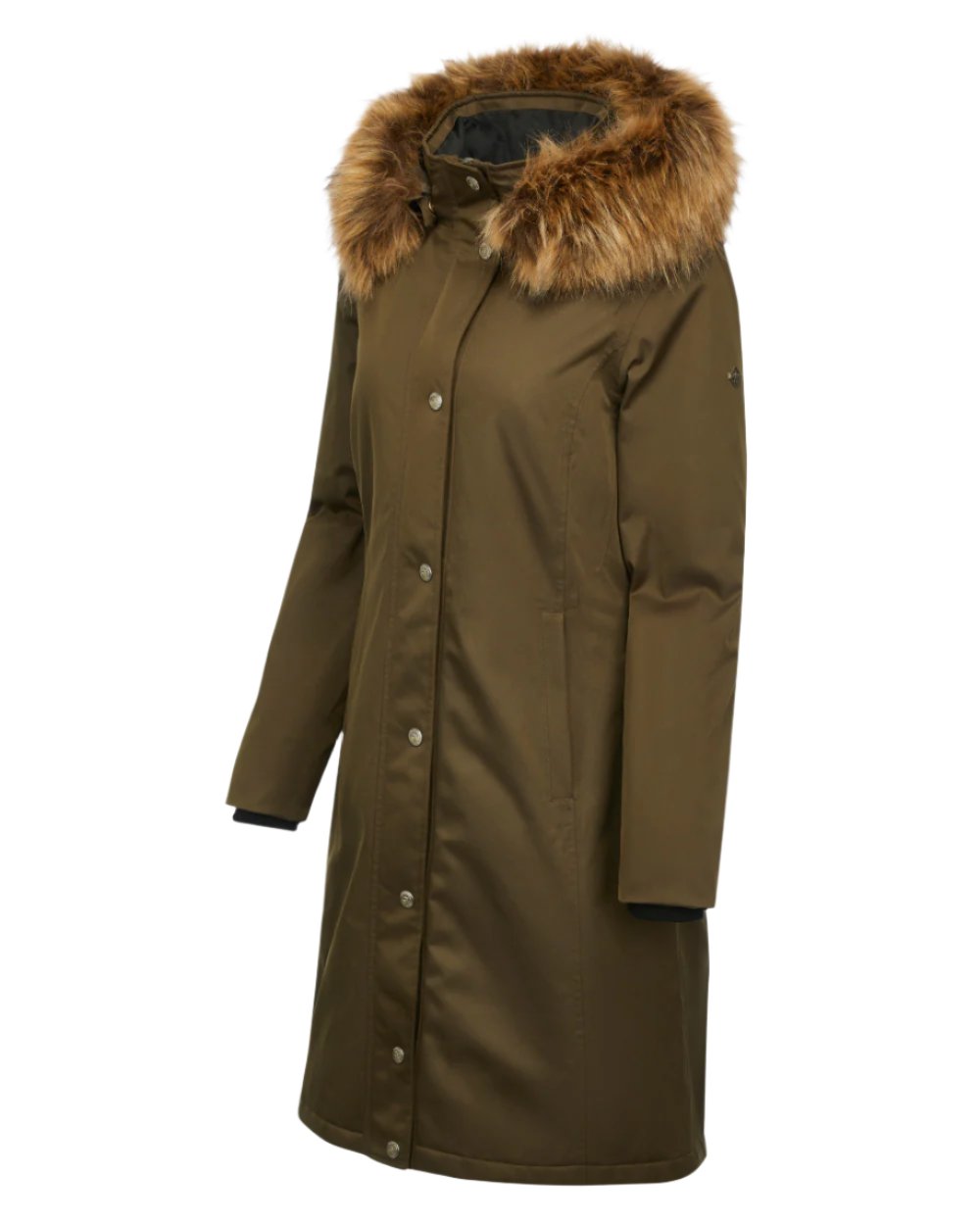 Alpine Coloured LeMieux Anya Waterproof Riding Coat On A White Background 