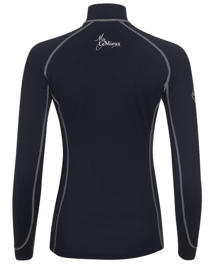 Navy coloured LeMieux Base Layer on white background 