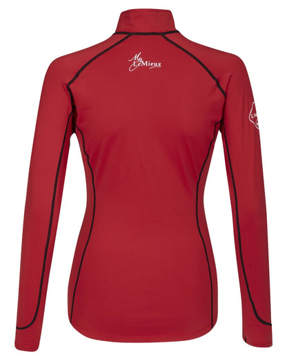 Chilli coloured LeMieux Base Layer on white background 