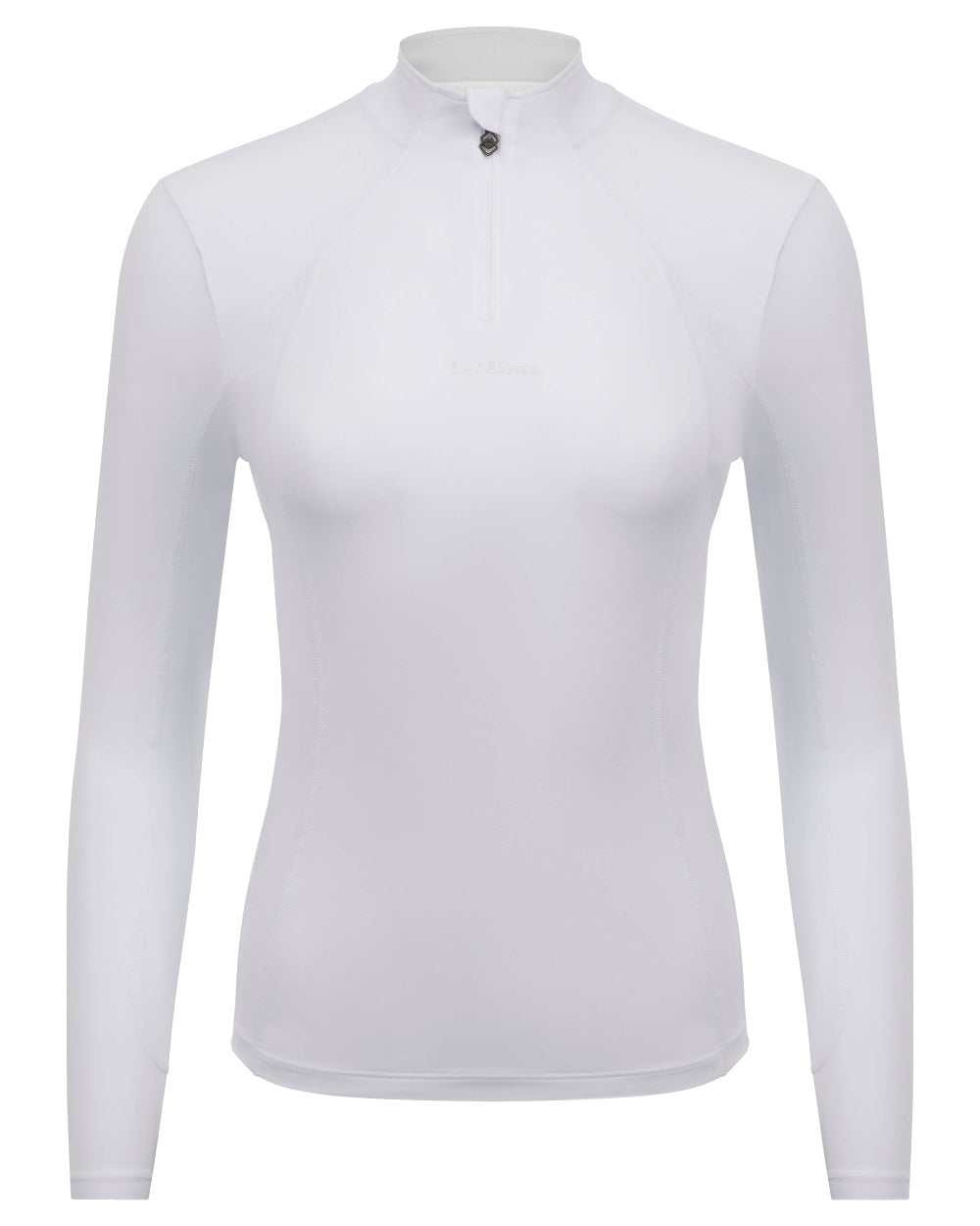 White coloured LeMieux Base Layer on white background 