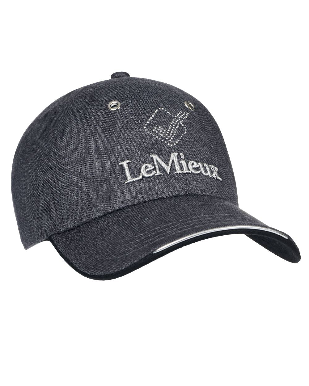 Grey coloured LeMieux Baseball Cap Twilight on white background 