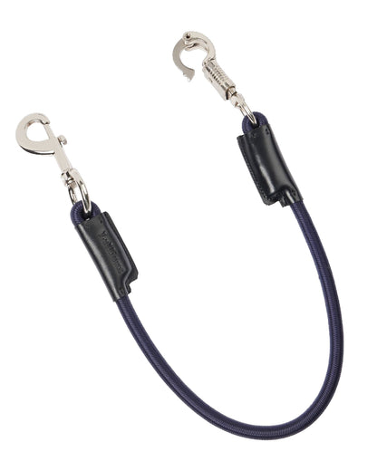 Navy coloured LeMieux Bungee Tie Ups on white background 