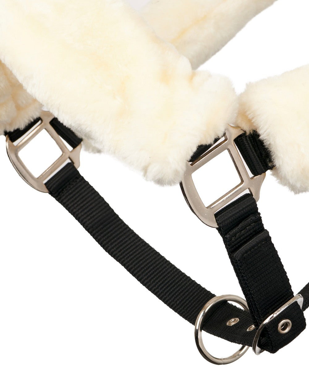 Natural coloured LeMieux Comfort Headcollar on white background 