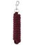 Burgundy coloured LeMieux Cotton Lead Rope on white background #colour_burgundy
