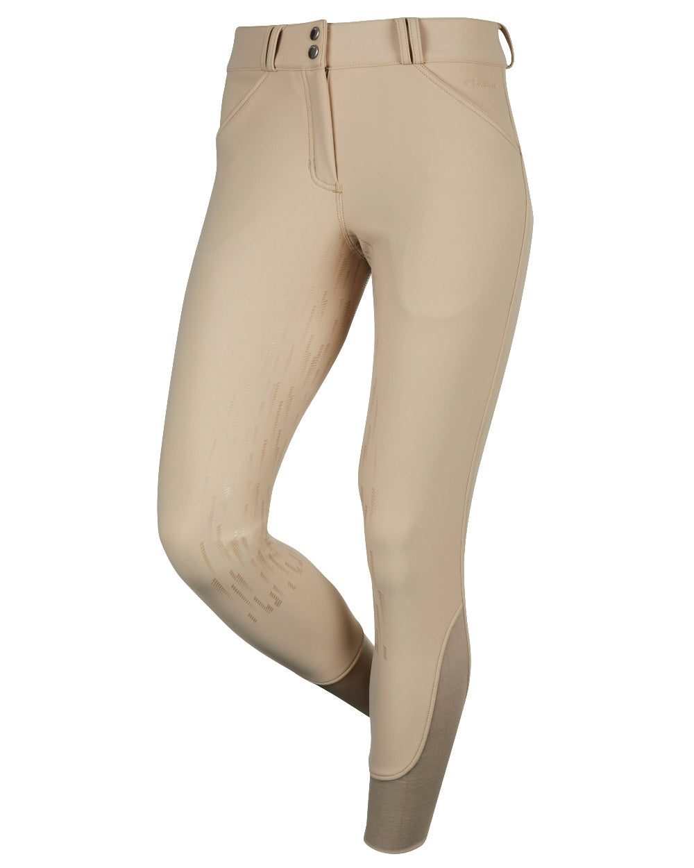 Beige coloured LeMieux Drytex Waterproof Breeches on white background 