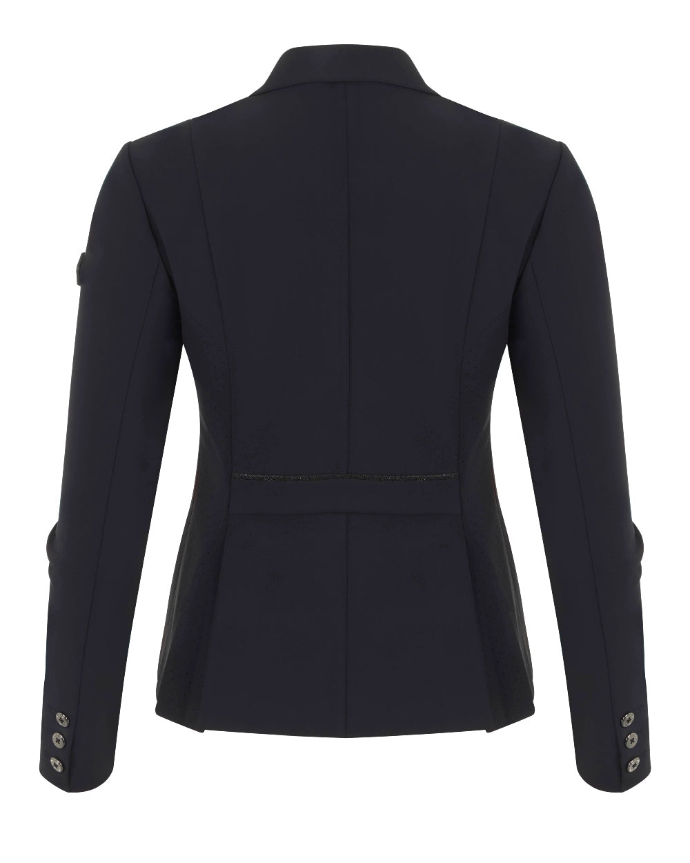 Black coloured LeMieux Dynamique Show Jacket on white background 