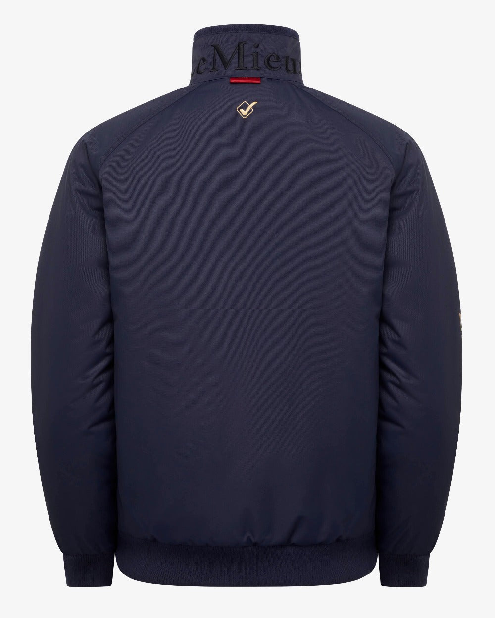 Navy coloured LeMieux Elite Crew Jacket on white background 