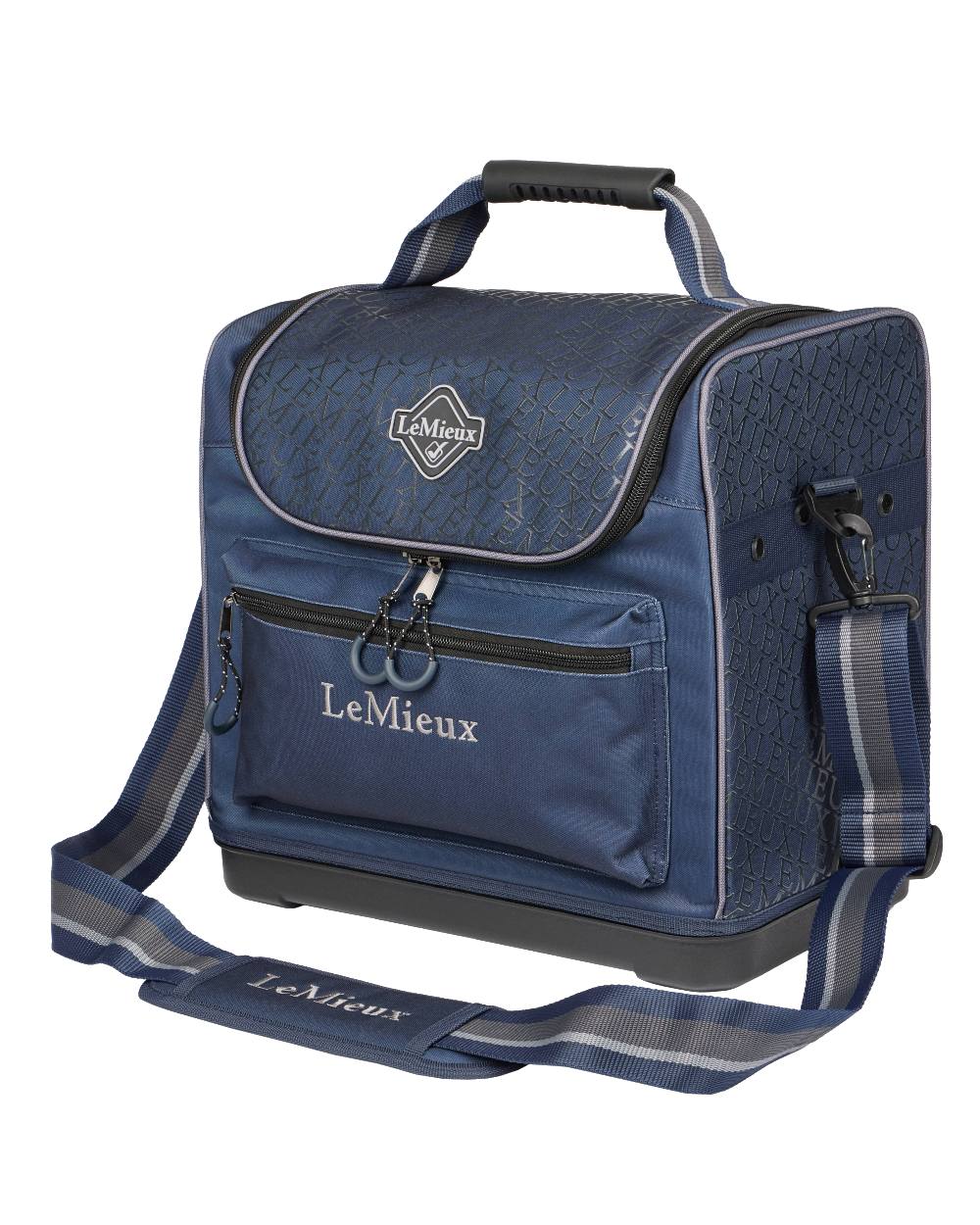 Navy coloured LeMieux Elite Pro Grooming Bag on white background 