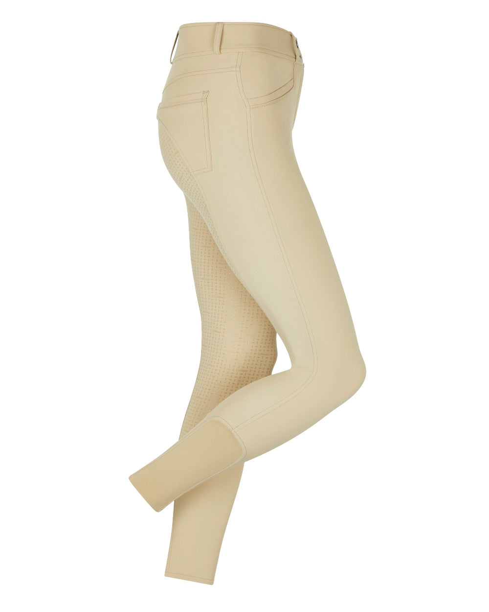 Beige coloured LeMieux Freya Pro Breeches on white background 