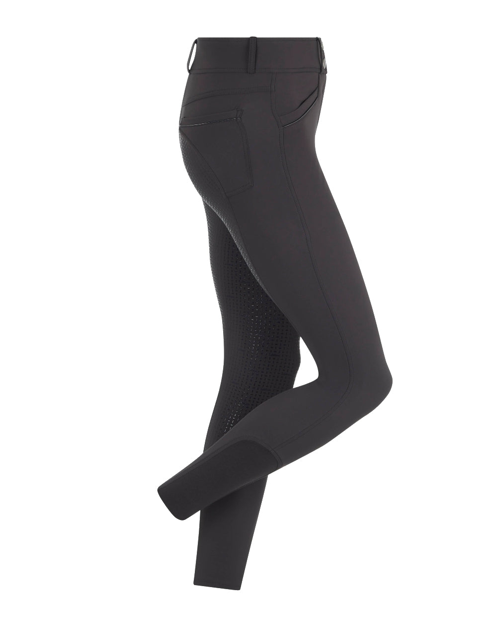 Grey coloured LeMieux Freya Pro Breeches on white background 