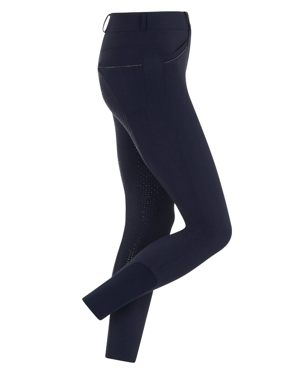 Navy coloured LeMieux Freya Pro Breeches on white background 