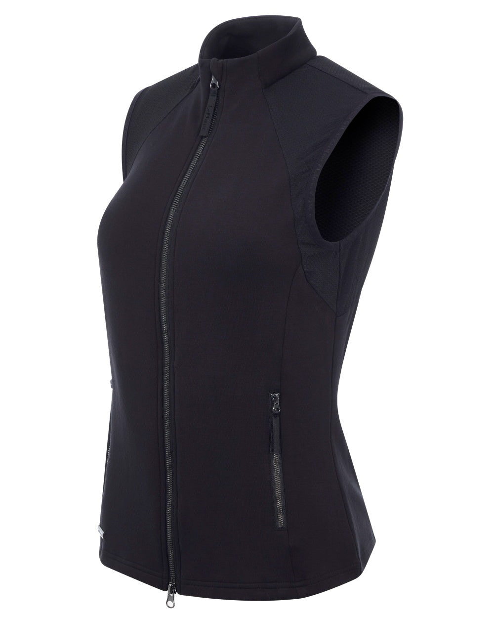 Black coloured LeMieux Giselle Gilet on white background 