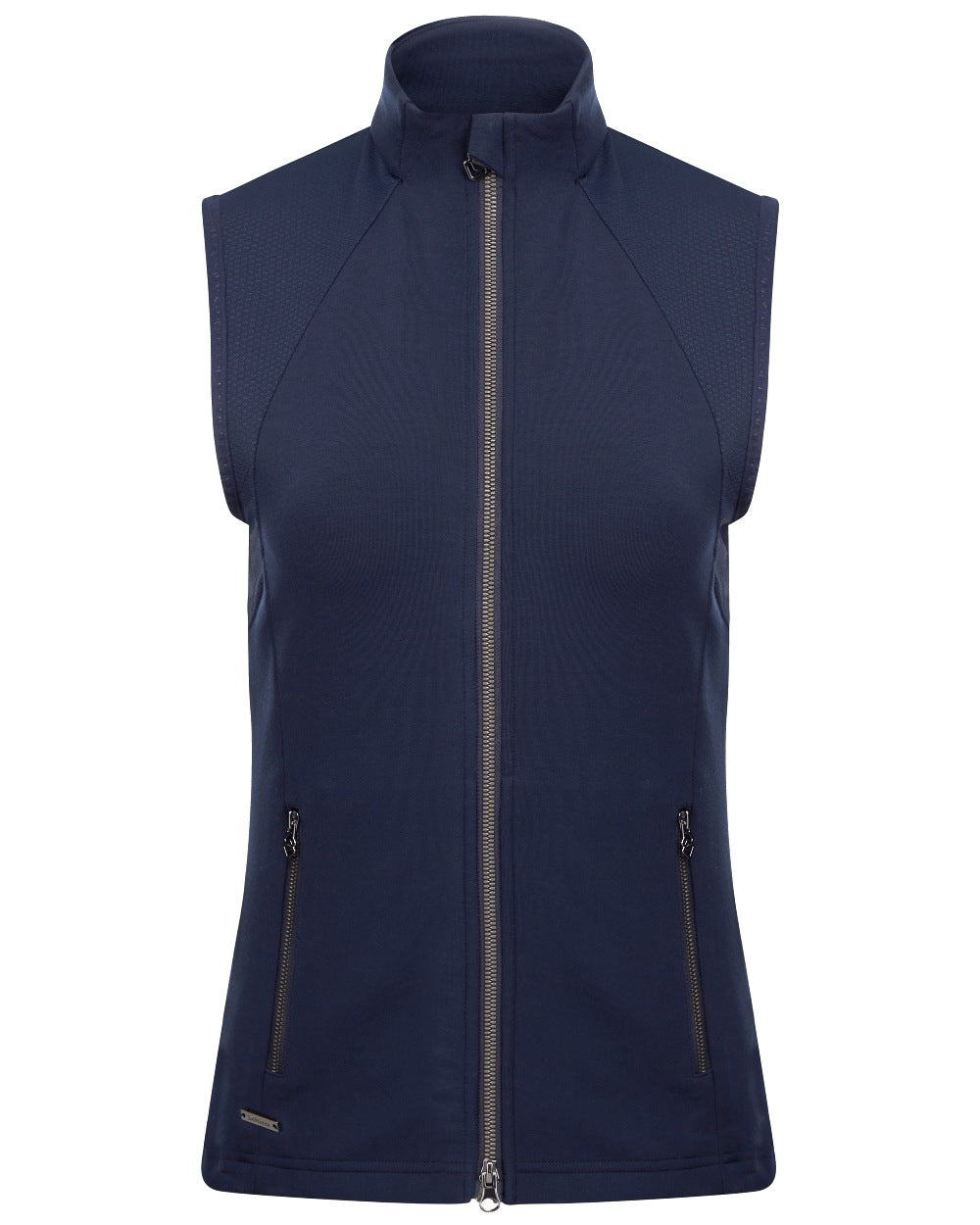 Navy coloured LeMieux Giselle Gilet on white background 