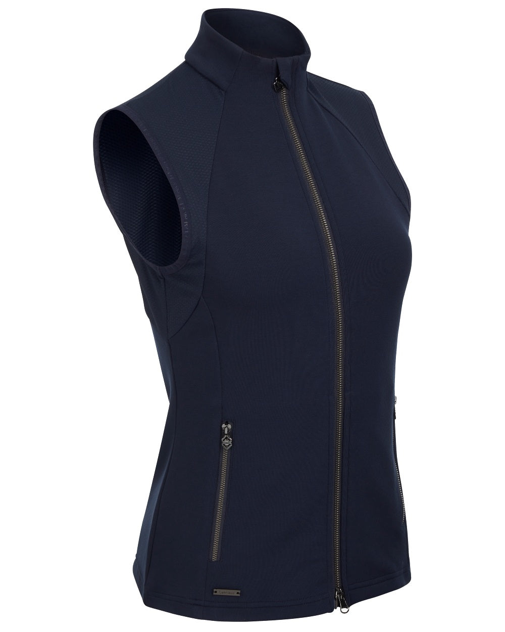 Navy coloured LeMieux Giselle Gilet on white background 